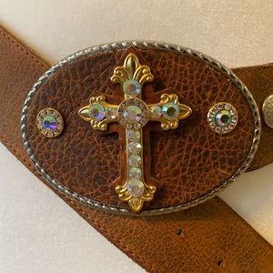 Michelle Monroe Leather & Swarovski Belt